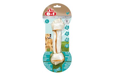 8in1, 8in1 Delights Dental Kauknochen Zahnpflege L 1 Stück