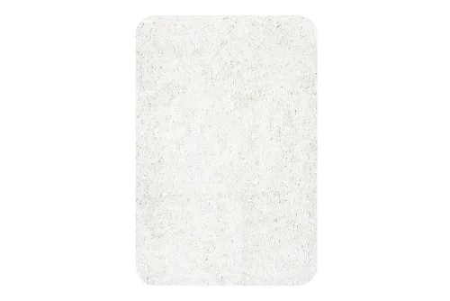 Spirella, Spirella Badteppich Highland Weiss | 55 × 65 cm