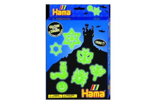 Hama -  Bügelperlen Set Midi Nachtleucht, Gelb Pastel