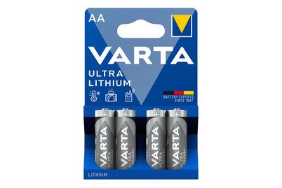 VARTA, VARTA Batterie Lithium AA,1,5V 6106301404 2900 mAh 4 St&uuml;ck
