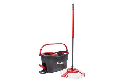 Vileda, vileda - Turbo EasyWring & Clean Box - Wischmop-Set, One Size, Rot Bunt