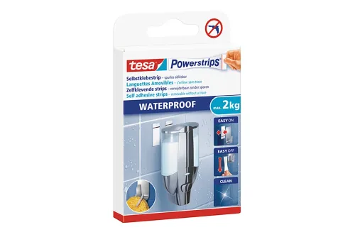 tesa, TESA Powerstrips Waterproof 597000000 weiss, Large, 6 St&uuml;ck