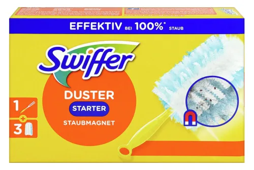 Swiffer Starterkit Staubmagnet mit Griff, inkl. 3 Tücher mit Duft