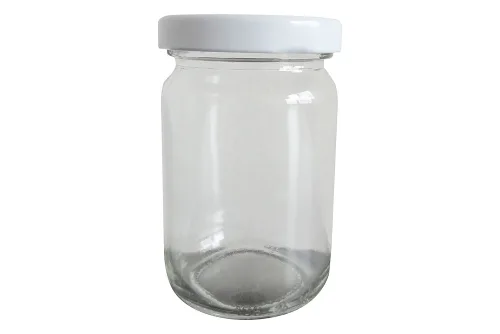 Honigglas mit Deckel weiss 10cl