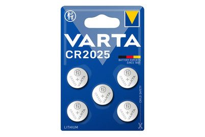 VARTA, VARTA Knopfzelle 6025101415 CR2025, 5 St&uuml;ck
