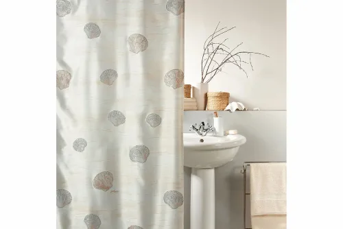 Spirella Duschvorhang Atlantis Champagne | 180 × 200 cm