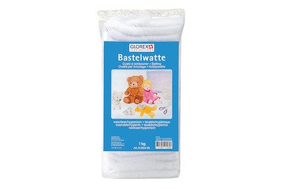 GLOREX, GLOREX Bastelwatte 1kg 6252405 weiss