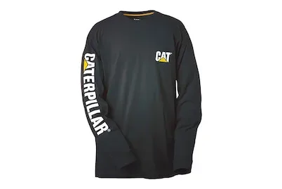 Caterpillar Langarmshirt Trademark Banner Schwarz | Gr. L