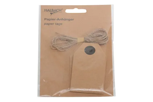 undefined, Papieranhänger mit Kordel 20 Stück