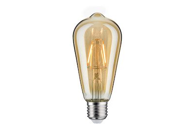 Paulmann, Paulmann 28406 LED E27 Kolbenform 2.7 W Gold (Ø x H) 64 mm x 145 mm 1 St.