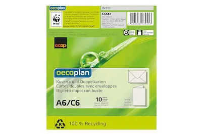 Oecoplan, Oecoplan Kuverts und Doppelkarten A6/C6 ivoire 10/10 Stk.