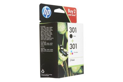 HP, HP Combopack 301 BK/color N9J72AE DeskJet 2050 190/165 Seiten