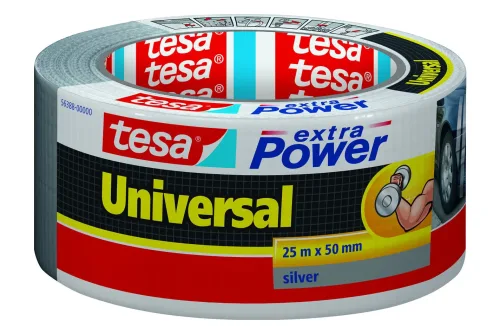 tesa, tesa Verpackungsklebeband extra Power Universal Silber 48 mm (B) x 25 m (L) PE (Polyethylen)