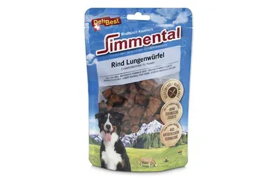 Delibest Simmental Hundesnack Rinder Lungenwürfel
