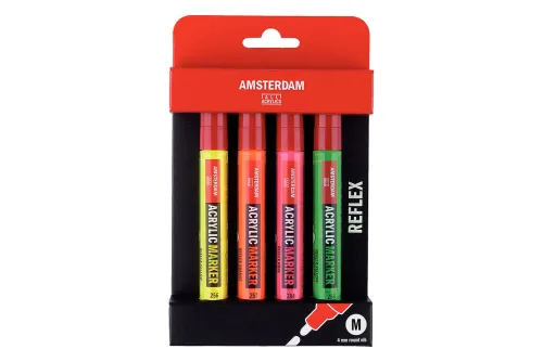 Amsterdam Acryl Marker Set Reflex | 4 Stück