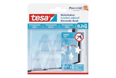 tesa® Klebehaken Transparent tesa Inhalt: 5 St.