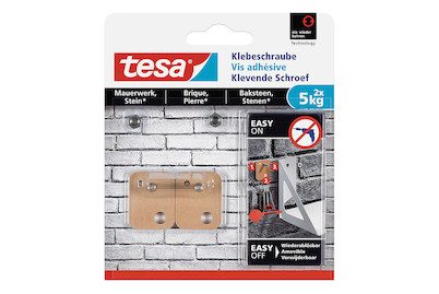 tesa, tesa Klebeschraube Braun 2 Stück