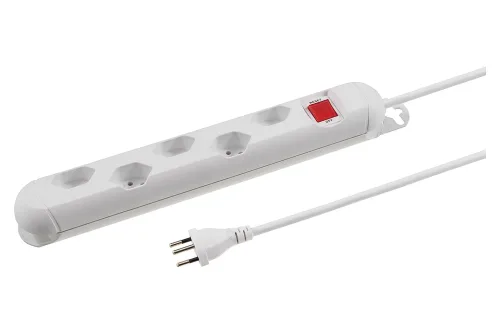 Steckdosenleiste mit Reset-Schalter | 5 × T13 | 3 m