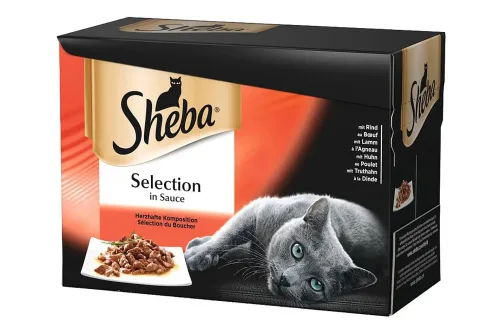 SHEBA, Sheba Selection in Sauce 12x85g Feine Vielfalt (MSC)