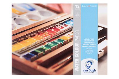 Van Gogh, VAN GOGH Aquarell Papier 24x32cm 94173224 FSC-MIX 12 Blatt