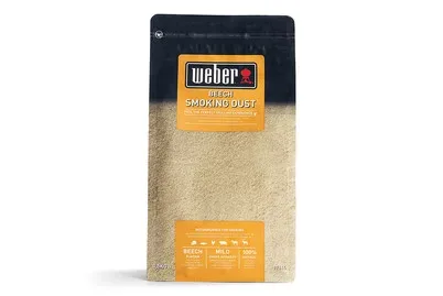 WEBER, Weber Räuchermehl Buche für Kalträuchereinheit – Weber Holzkohle/Briketts/Grill Anzünder – braun