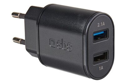 SBS, SBS, Standardladung, Fast Charge Ladegerät mit zwei USB-Eingängen, Produkte & Wohnen
