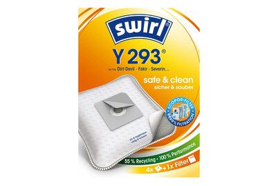 Swirl, Swirl Y293 Staubsäcke – Staubsaugerbeutel/Staubbeutel