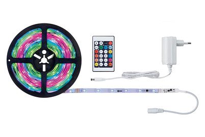 Paulmann, Paulmann FN SimpLED Strip RGB 70513 LED-Streifen-Komplettset mit Stecker 12 V 5 m RGB 1 St.
