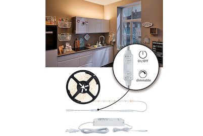 Paulmann, Paulmann SimpLED 78957 LED-Streifen-Komplettset mit Stecker 24 V 5 m Warmweiß Piece 1 St.