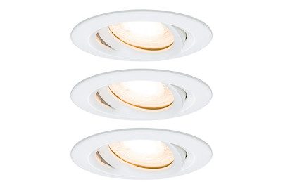 Paulmann, Paulmann Nova Bad-Einbauleuchte 3er Set LED EEK: A+ (A++ - E) GU10 21 W IP65 Weiß (matt)