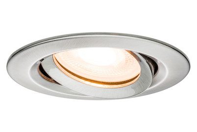 Paulmann, Paulmann Nova Bad-Einbauleuchte LED GU10 7 W IP65 Eisen (gebürstet)