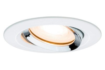 Paulmann, Paulmann Nova Bad-Einbauleuchte LED GU10 7 W IP65 Weiß (matt), Chrom