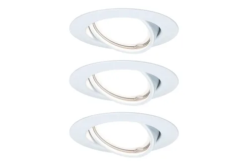 Paulmann, Paulmann 93422 Base Einbauleuchte 3er Set LED GU10 15 W Weiß