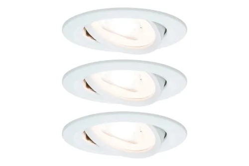 Paulmann, Paulmann 93431 Einbauleuchte 3er Set 19.5 W Weiß (matt)