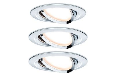 Paulmann, Paulmann 93452 Nova Einbauleuchte 3er Set LED LED 18 W Chrom (glänzend)