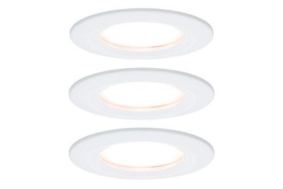 Paulmann, Paulmann Nova Bad-Einbauleuchte 3er Set LED LED 18 W IP44 Weiß (matt)