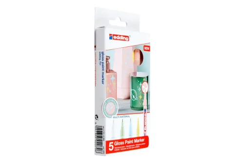 edding, EDDING Gloss Paintmarker 751 1-2mm 751-E5-pas pastell 5 St&uuml;ck