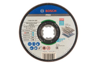 Bosch Accessories, Bosch Accessories X-LOCK Standard for Inox WA 60 T BF 2608619267 Trennscheibe gerade 125 mm 10 St. Metall, Edelstahl