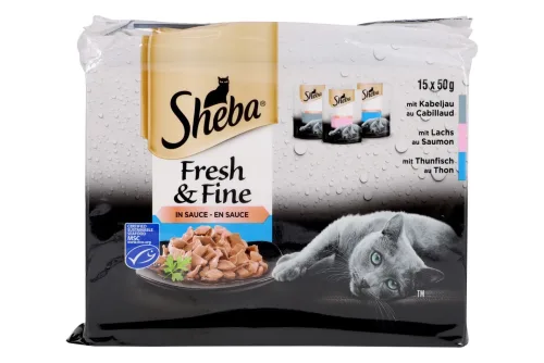 SHEBA, Sheba Fresh&Fine 15x50g Fisch