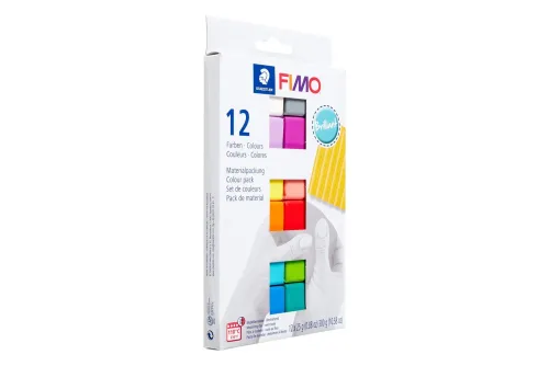 Fimo Soft Modelliermasse Farbset Brillant | 12 × 25 g