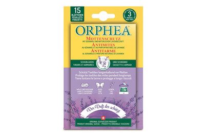 Orphea Mottenschutz Blätter mit Lavendelduft | 15 Stück