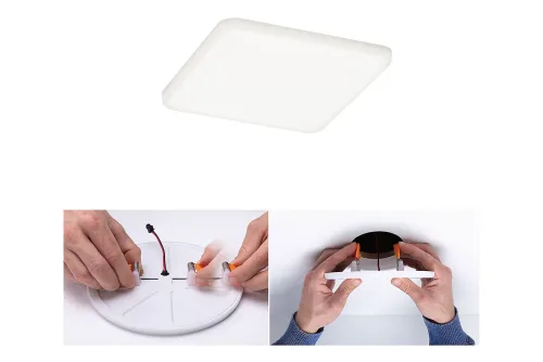 Paulmann, Paulmann 92397 EB Panel Veluna VariFit LED-Einbauleuchte LED LED fest eingebaut 8.50 W Satin