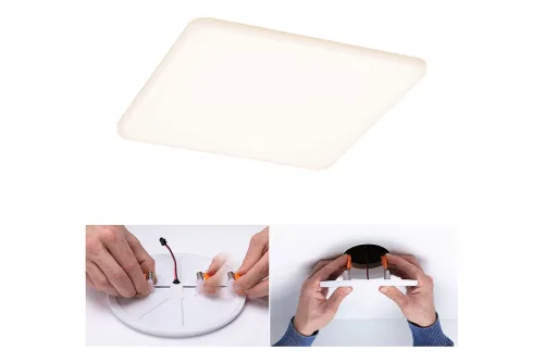 Paulmann, Paulmann 92395 EB Panel Veluna VariFit LED-Einbauleuchte 17 W Satin