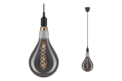 Paulmann, Paulmann Ketil 50381 Pendelleuchte LED E27 Schwarz