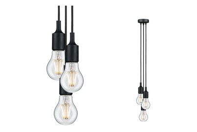Paulmann, Paulmann Ketil 50382 Pendelleuchte LED E27 Schwarz