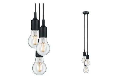 Paulmann, Paulmann Ketil 50382 Pendelleuchte LED E27 Schwarz
