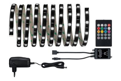 Paulmann, Paulmann Lights and Sound Comfort 70956 LED-Streifen-Komplettset mit Stecker 12 V 3 m RGB 1 St.