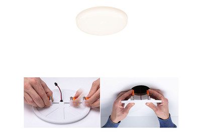 Paulmann, Paulmann 92387 EB Panel Veluna VariFit LED-Einbauleuchte LED LED fest eingebaut 4.50 W Satin