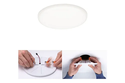 Paulmann, Paulmann 92391 EB Panel Veluna VariFit LED-Einbauleuchte LED LED fest eingebaut 10 W Satin