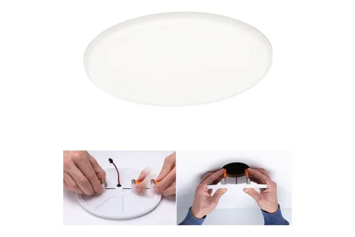 Paulmann, Paulmann 92392 EB Panel Veluna VariFit LED-Einbauleuchte 17.50 W Satin